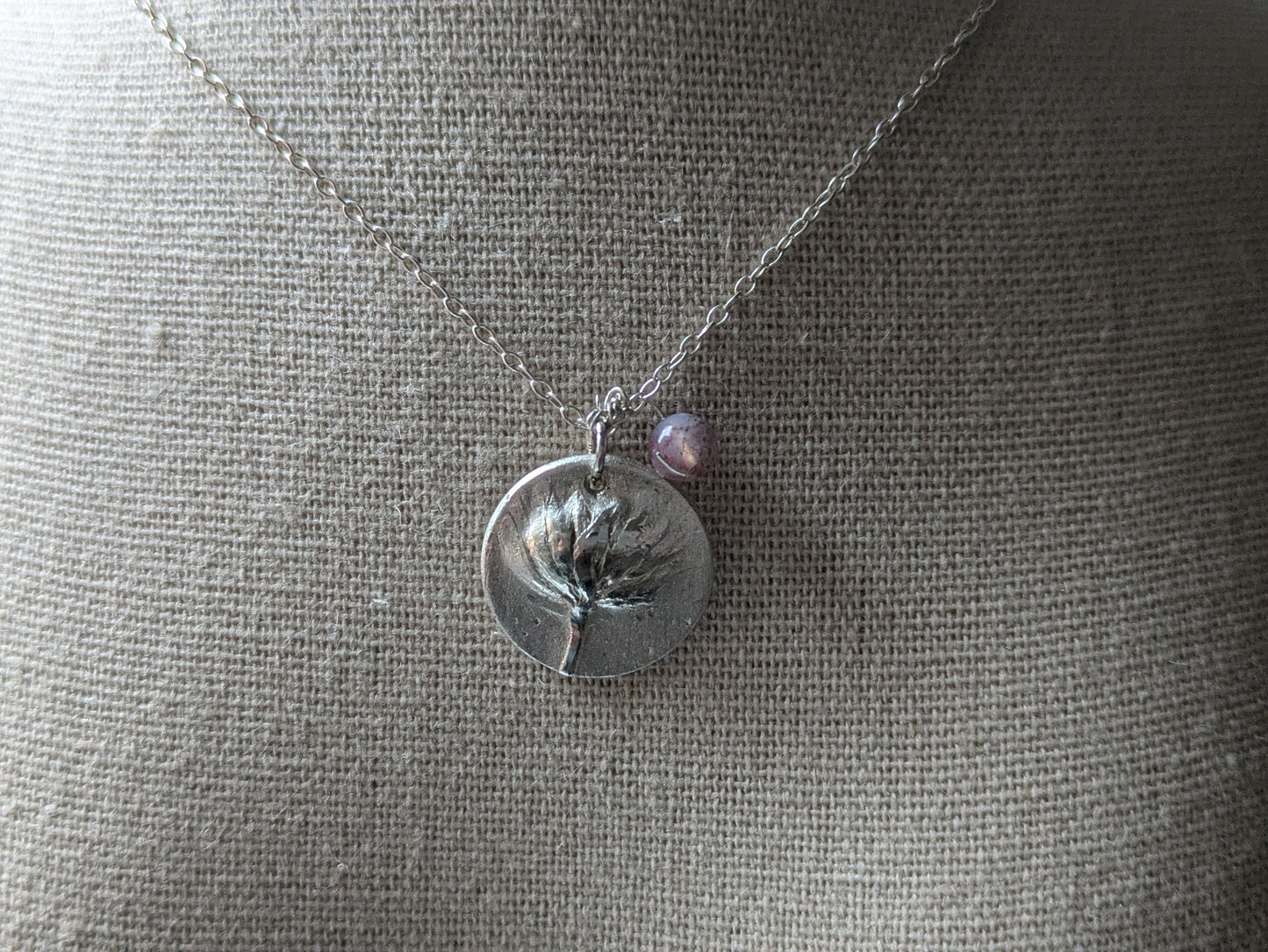 Solid silver Clover necklace